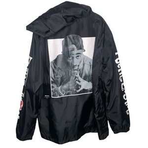 Chemistry Mens Size 2xl Tupac Poetic Justice Windbreaker Hoodie Jacket Pullover